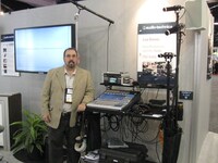 Ginsburg with soundcart at NAB 2012